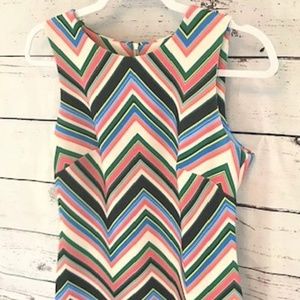 Taylor rainbow chevron shift dress 6